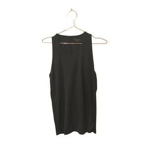 Athleta sleeveless navy open back with tie at bottom size small